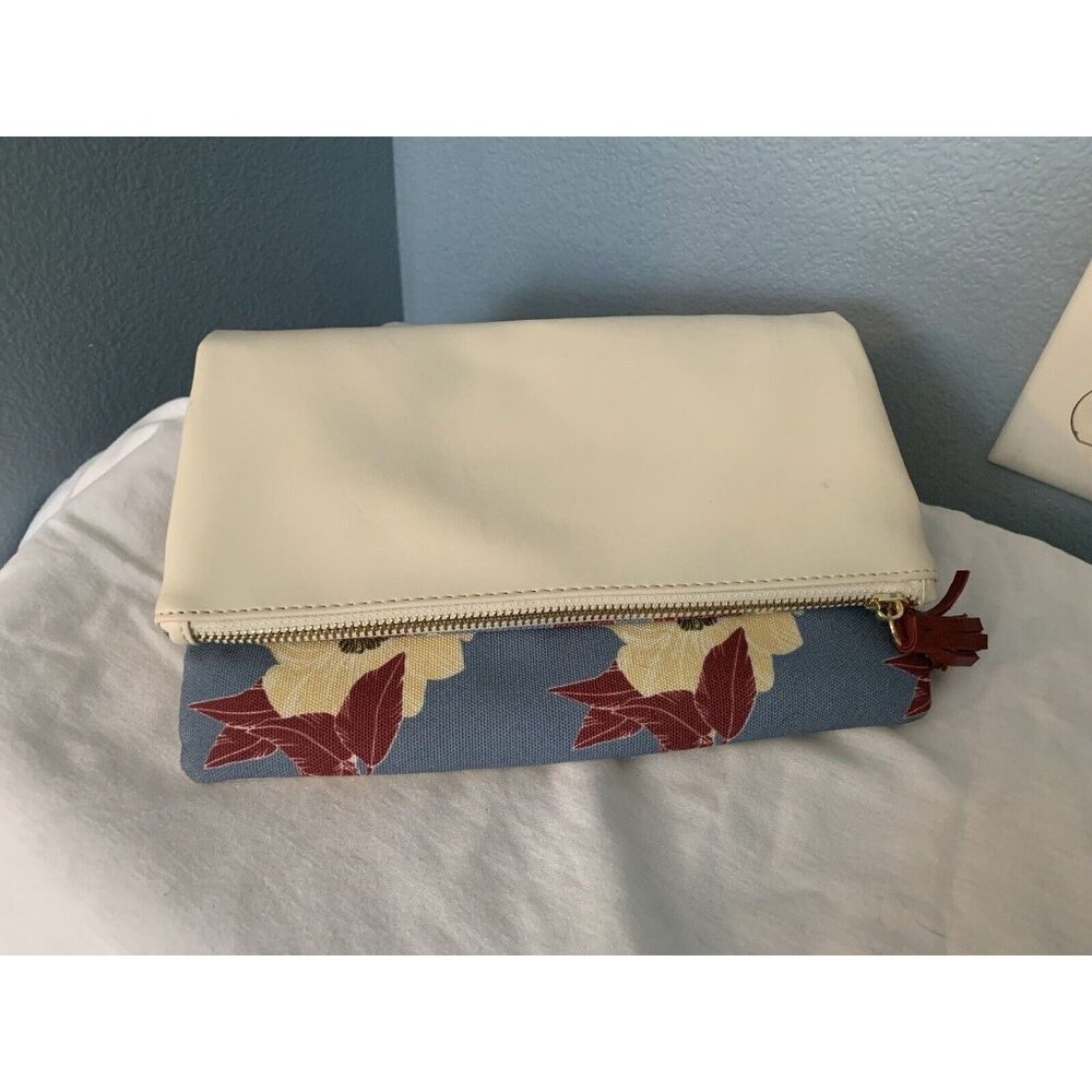 Rachel Pally Reversible Clutch Purse Faux Leather & Floral